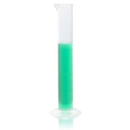 Cylinder, Measuring, Diamond Essentials, Class B, PMP, Molded Graduations, tall form, 500mL - CS/8