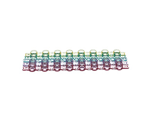 Sapphire PCR flat strip cap, ergon, blue