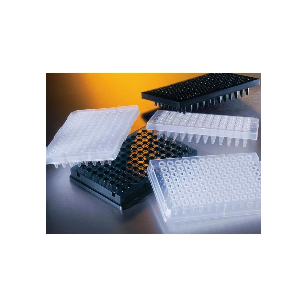 Thermowell GOLD 96 Well Clear Polypropylene PCR Microplate, Half Skirt, Nonsterile