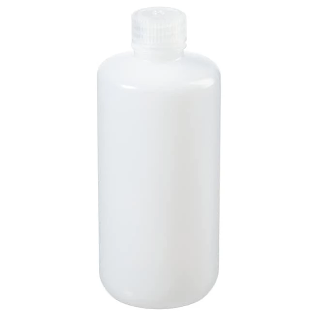 Bottle, Narrow Mouth - HDPE - Low Particulate - (Not Bulk) 16 oz / 500 mL (28-415)