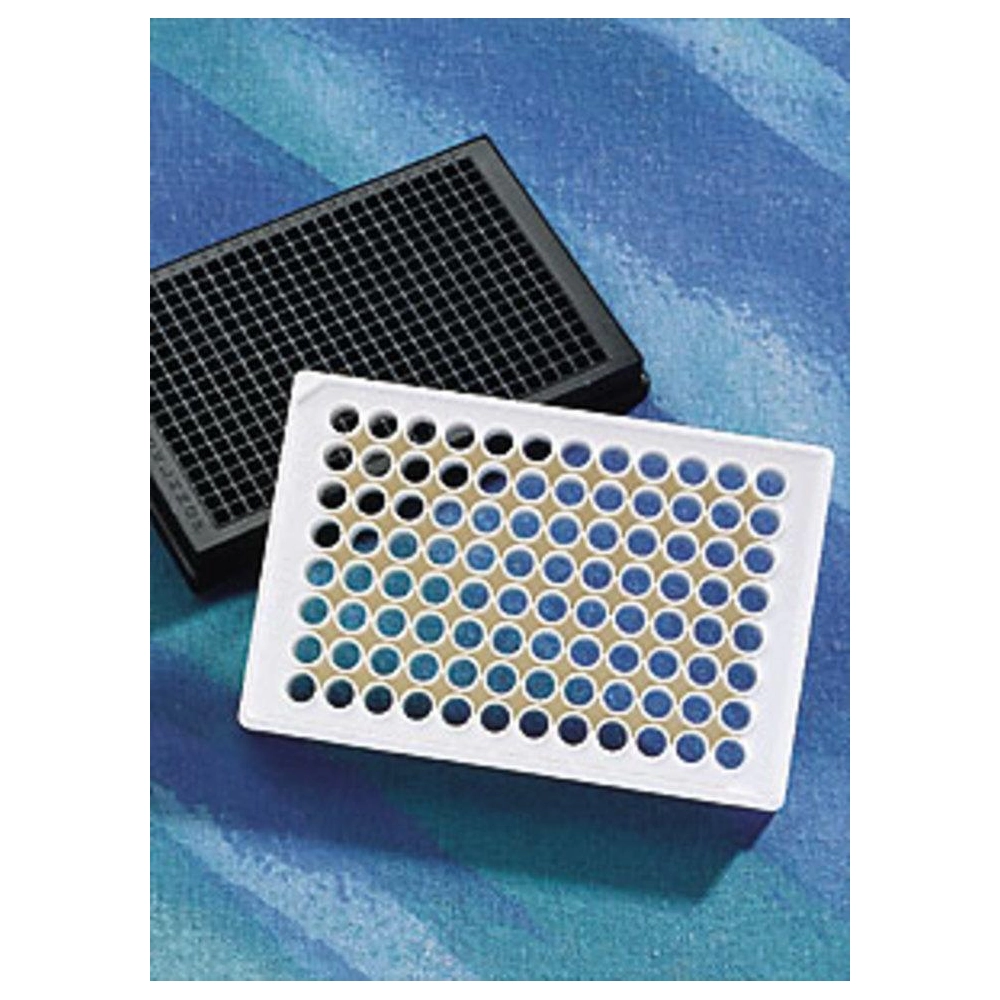 Corning 384 Well Clear Flat Bottom Polystyrene Poly-D-Lysine Coated Microplates, 20 per Bag, with Lid, Aseptically Manufactured