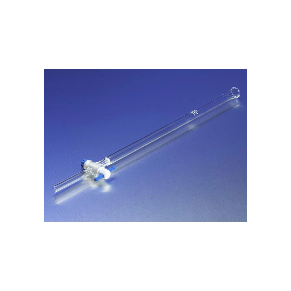 PYREX Chromatography Column with Coarse Fritted Disc and PTFE Product Standard Stopcock