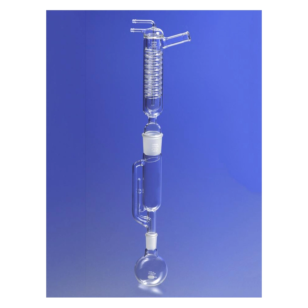 PYREX 250mL Extractor System with Soxhlet Extractor and Friedrichs Condenser