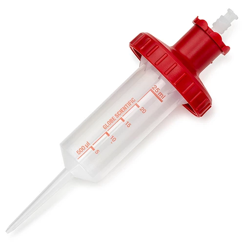 RV-Pette PRO Dispenser Tip for Repeat Volume Pipettors, Certified, Sterile, 50mL (1 Gray Adapter Included) - CS/400