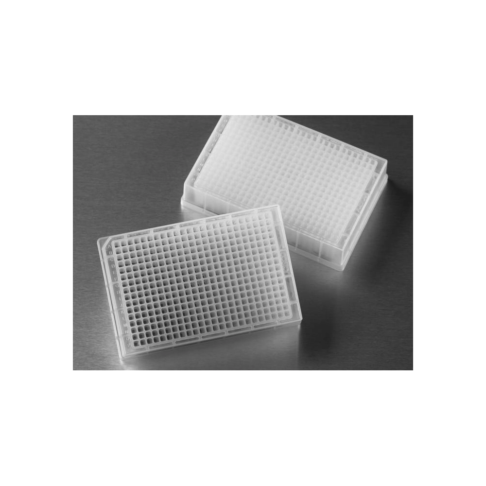 Corning 384 Well Clear Round Bottom Polypropylene Not Treated Deep Well Plate, Square Well, 5 per Bag, Nonsterile
