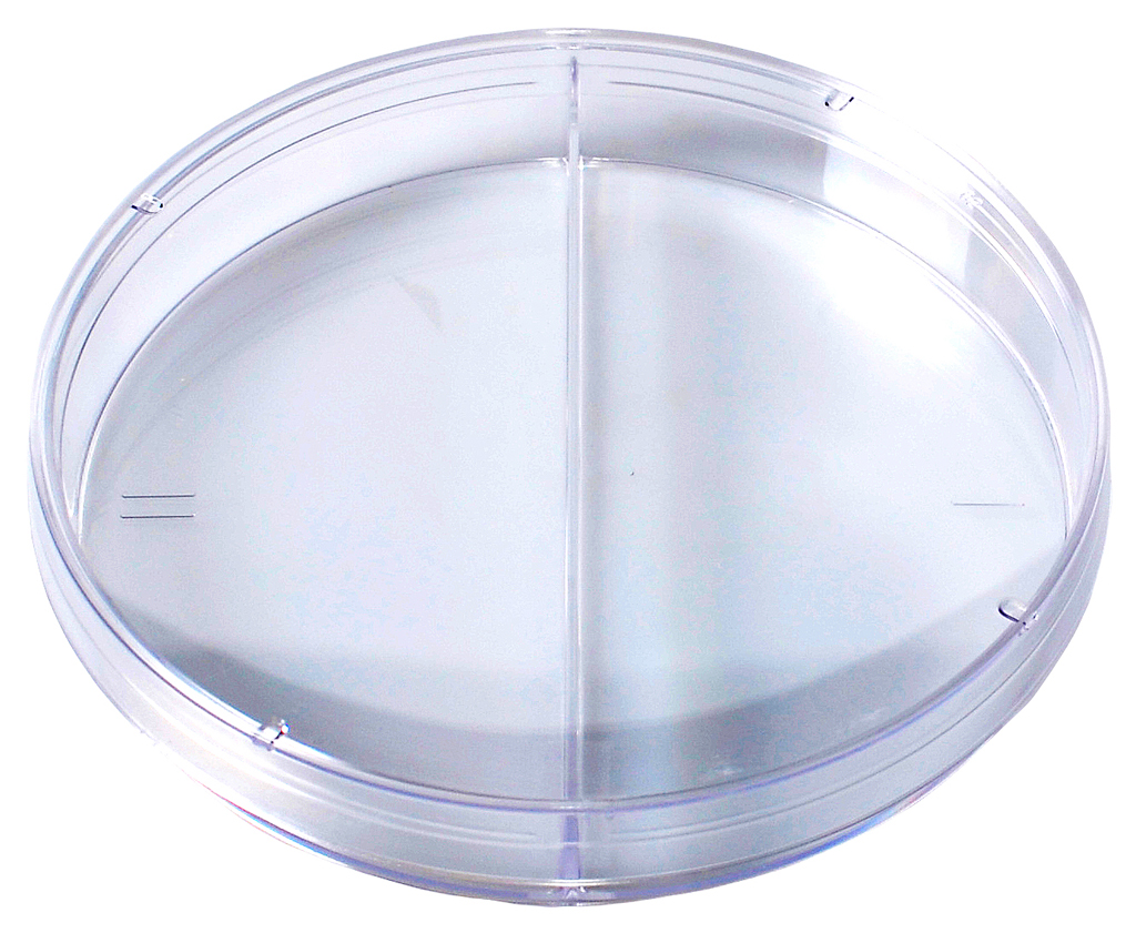 Bi-Plate Petri Dish, No Rim for Automation, ISO Mark, 100 x 15