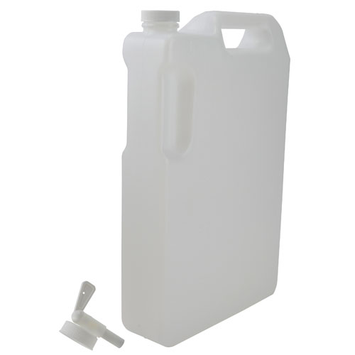 Bottle Space Saver w Faucet, HDPE 5L, 12/CS
