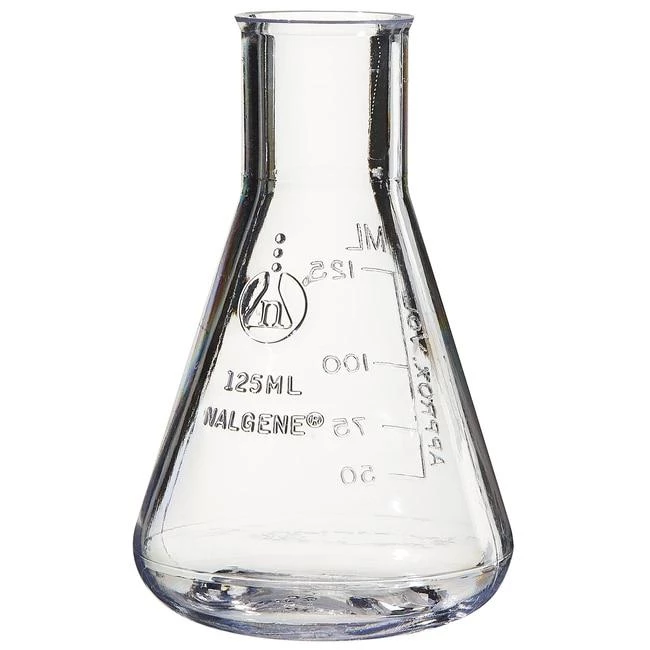 Flask Erlenmeyer Graduated PC 125 mL
