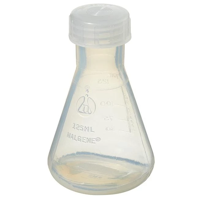 Flask Erlenmeyer Screw Closure PMP 125 mL
