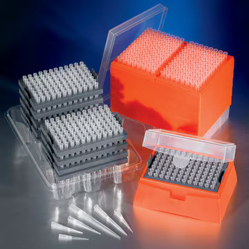 Corning DeckWorks 0.1-10µL Pipet Tips, Graduated, Natural, Non-Sterile, Polypropylene, 1000 Tips/Bag, 10,000 Tips/Case.