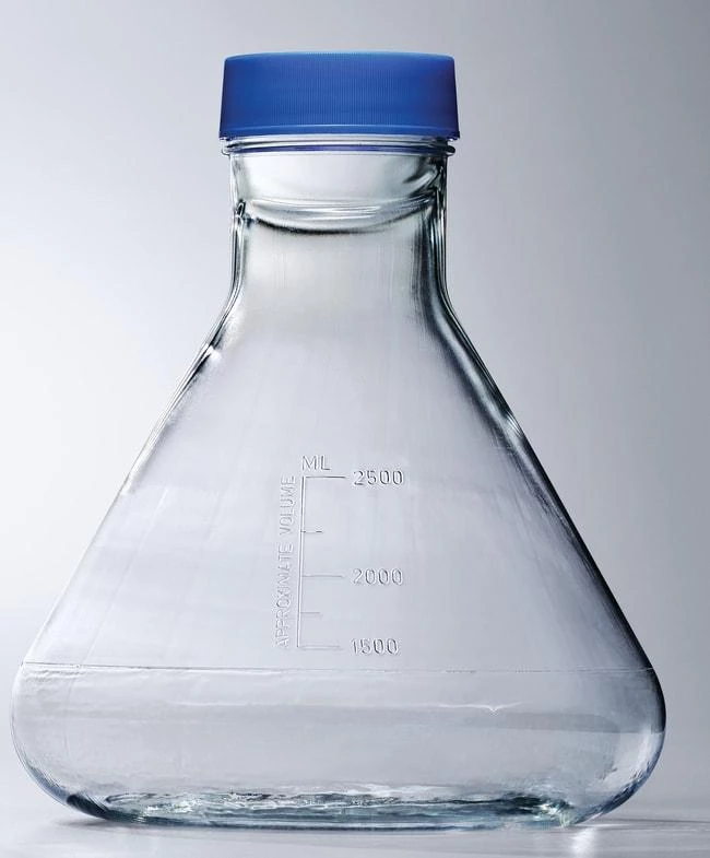 Sterile Disposable PETG Cell Culture Flask Plain Bottom 2000mL