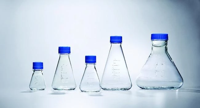 Sterile Disposable PETG Cell Culture Flask Baffled Bottom 500mL
