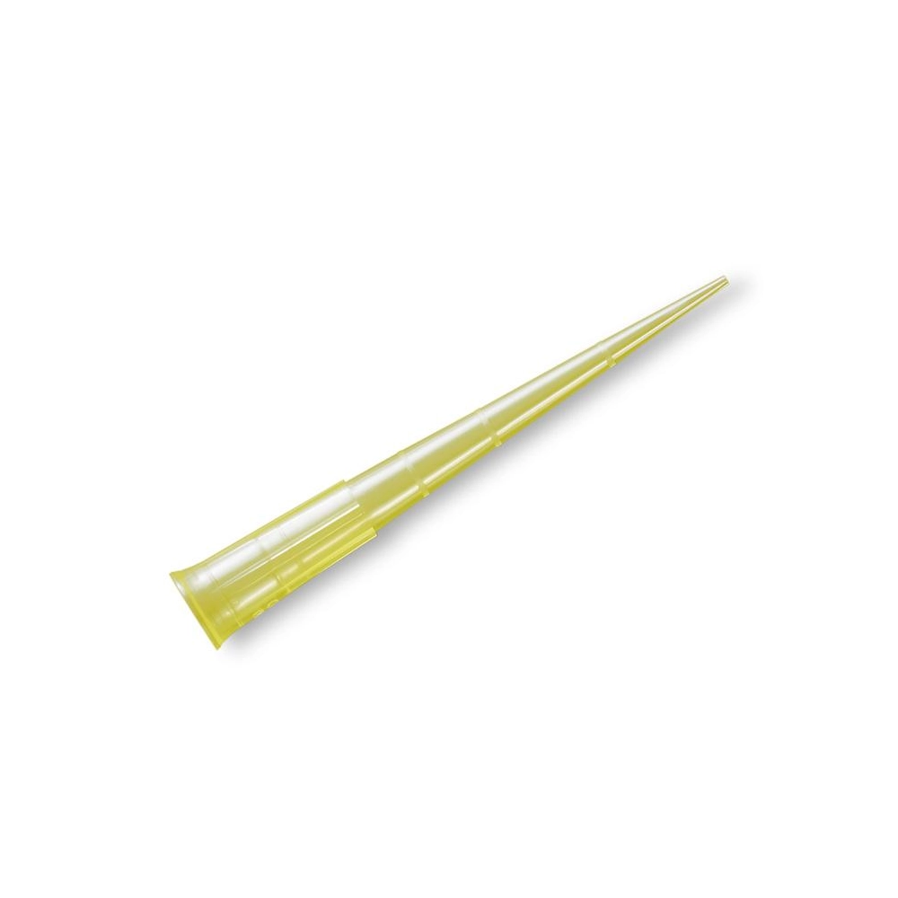 Corning DeckWorks 1-200µL Pipet Tips, Graduated, Hinged Racks, Yellow, Sterile, Polypropylene, 96 Tips/Rack, 10 Racks/Pack, 4 Packs/Case.