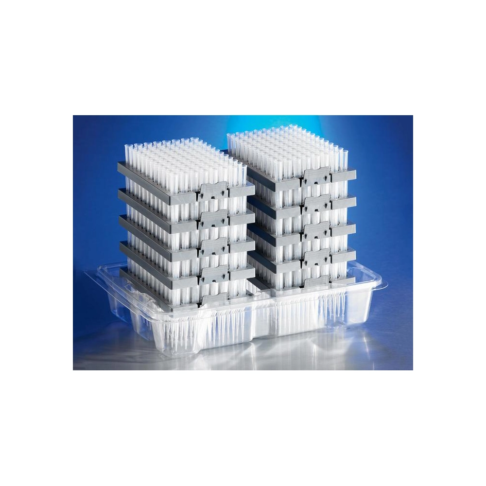 Corning DeckWorks 1-300µL Pipet Tips, Graduated, Reload System, Natural, Non-Sterile, Polypropylene, 96 Tips/Deck, 10 Decks/Pack, 4 Packs/Case.