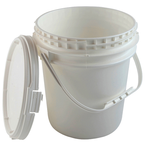 Pail w Screwtop, HDPE 2.5gal, 6/CS
