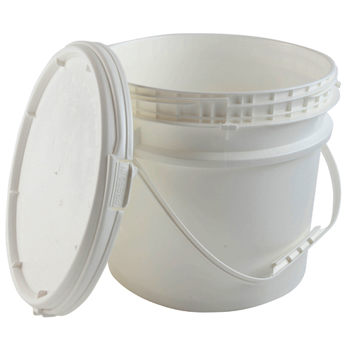 Pail Screw Top w Lid, HDPE 3.5gal, 6/CS