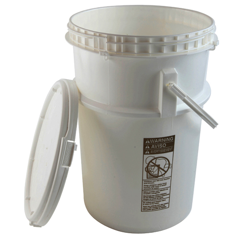 Pail w Screwtop, HDPE 6gal, 4/CS