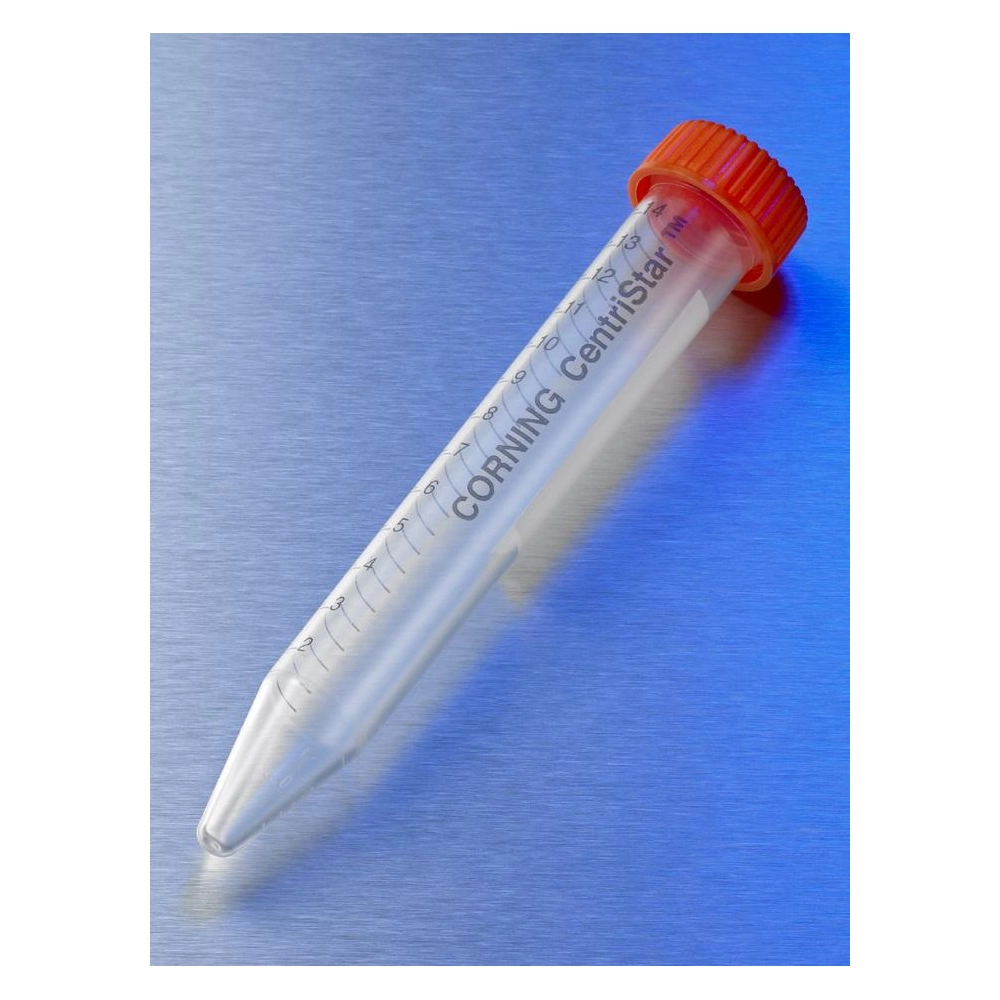 Corning 15mL PP Centrifuge Tubes, Rack Packed with CentriStar Cap, Sterile, 50/Rack, 500/Case