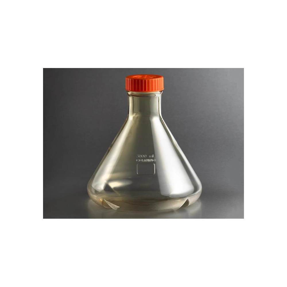 Corning 3L Baffled Polycarbonate Erlenmeyer (Fernbach Design) Flask with Vent Cap