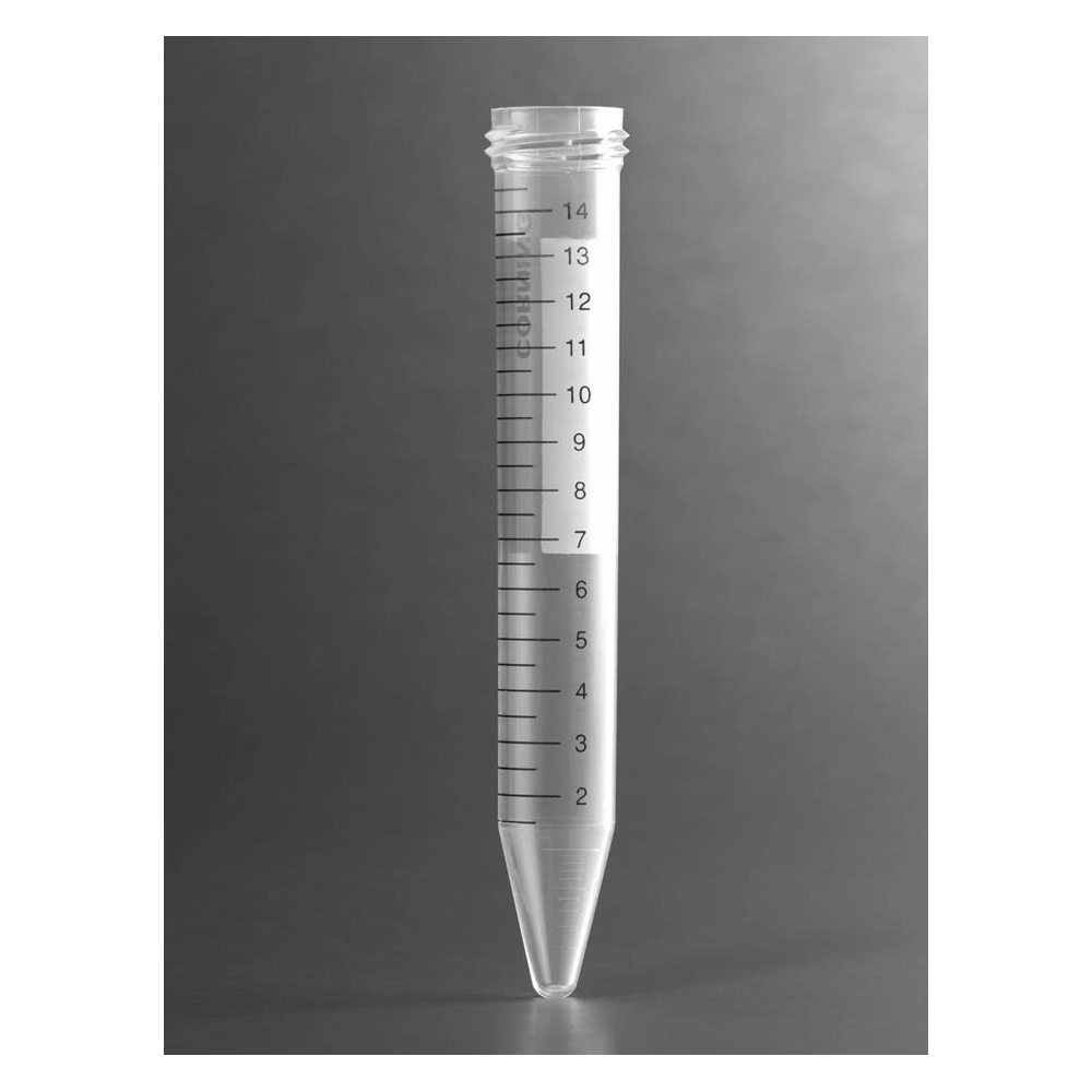 Corning 15mL PP Centrifuge Tubes, Bulk Packed with No Cap, Sterile, 25/Sleeve, 500/Case