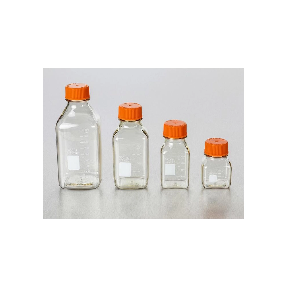Corning 500mL BOTTLE,SQUARE,POLYCARBONATE,12/TRAY,24/CASE
