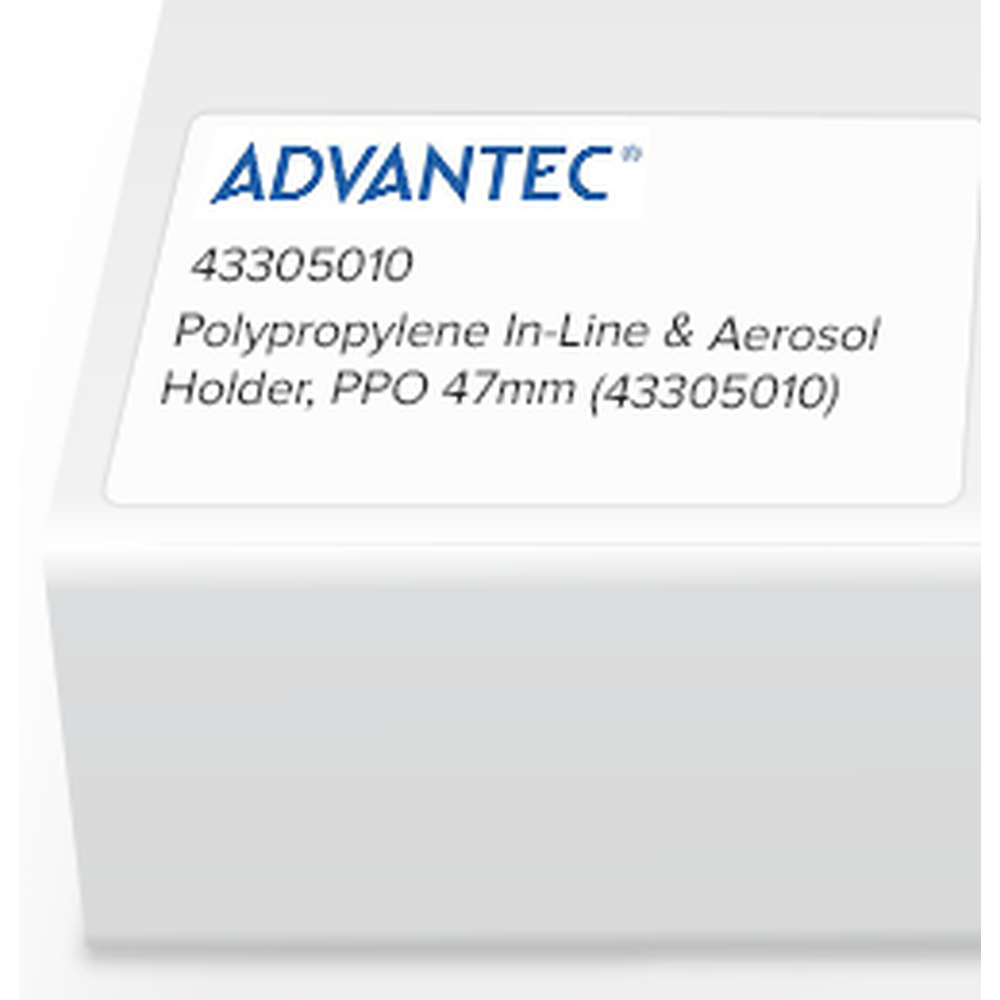 Polypropylene In-Line & Aerosol Holder, PPO 47mm