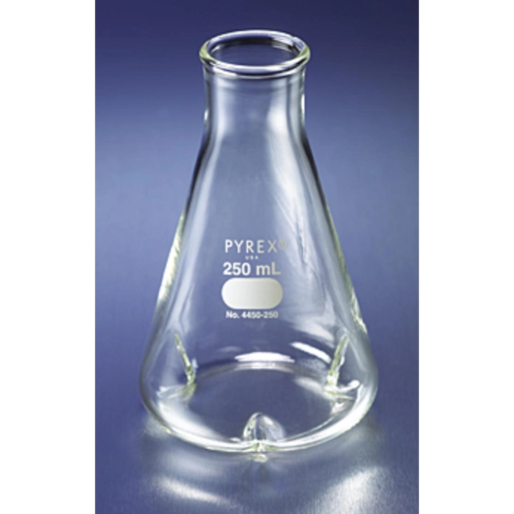 PYREX 500mL Narrow Mouth Erlenmeyer Flask with Baffles