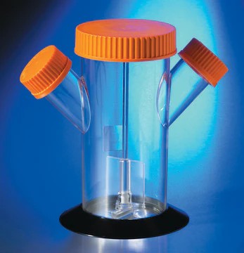 Reusable Spinner Flask Media Handling Fitting with Single 1/2" Inlets for 36L Vertical Sidearm Flasks