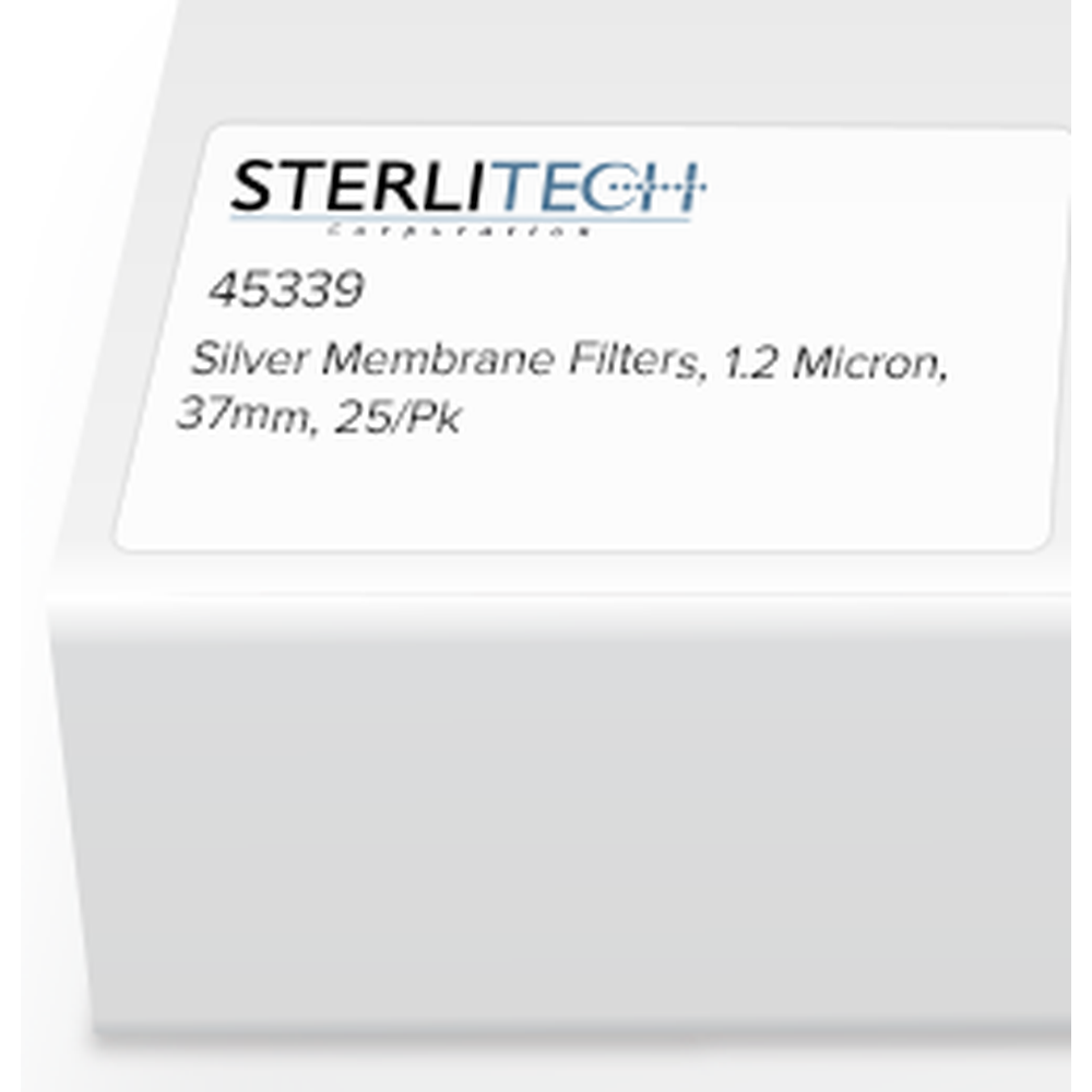 Silver Membrane, 1.2 Micron, 37mm, 25/Pk