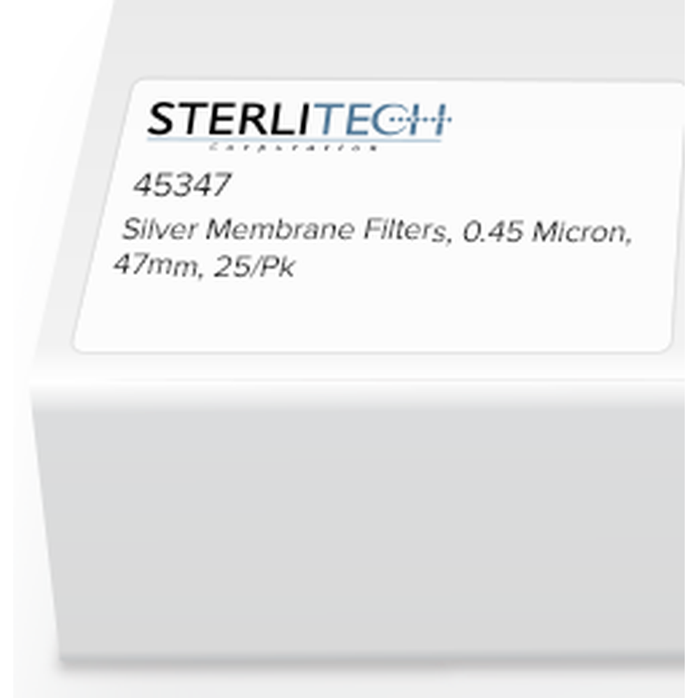 Silver Membrane, 0.45 Micron, 47mm, 25/Pk