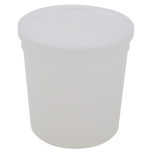 Container w Lid Natural, PPCO 16oz, 100/CS