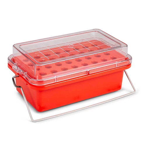 CryoCool Mini Cooler, 0C, 32-Place (4x8) for 1.5mL Tubes, Red