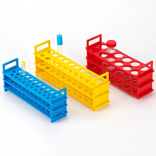 Tube Stand, Reinforced PP, 13mm, 31-Place, Blue - CS/4