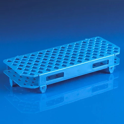 Snap-N-Rack Tube Rack for 1.5mL and 2.0mL Microcentrifuge Tube, 100-Place, PP, Blue - PK/1