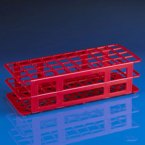 Snap-N-Rack Tube Rack for 25mm Tubes, 40-Place, PP, Red - CS/20