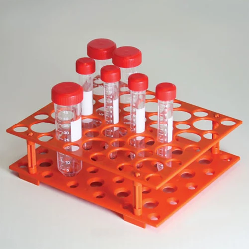 Rack, for 15mL and 50mL Centrifuge Tubes, ABS, Orange - PK/1