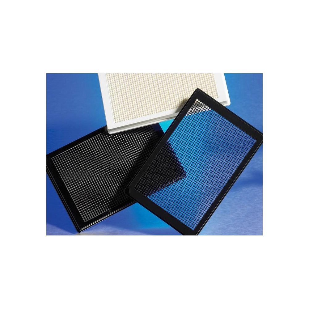 Corning 1536 Well White High Base Cyclic Olefin Copolymer, Not Treated Microplate, 10 per Bag, without Lid, Nonsterile, with Barcodes