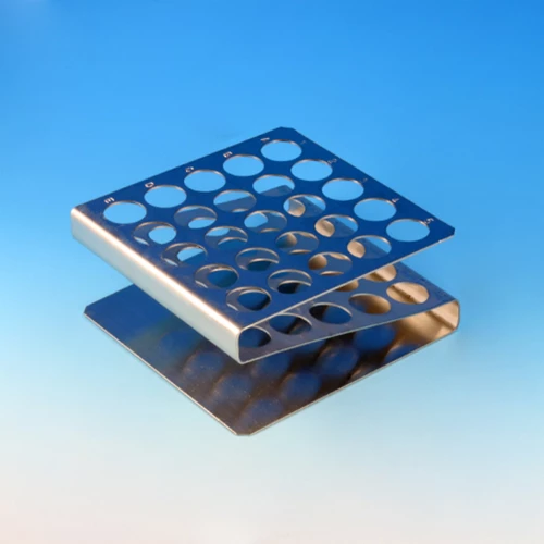 Rack, Tube, 16/17mm, 50-Place, Stainless Steel "Z" Shape - CS/30