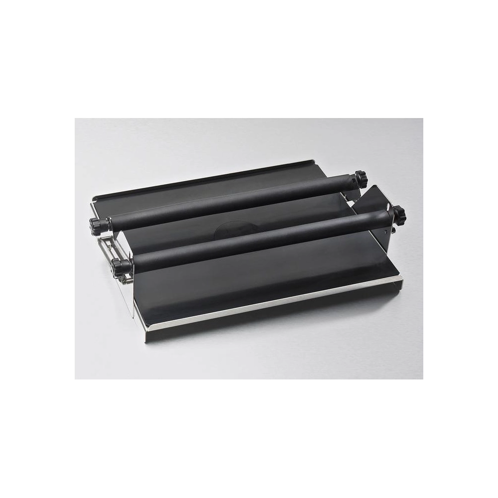 Spring loaded platform for flasks, bottles and tube racks