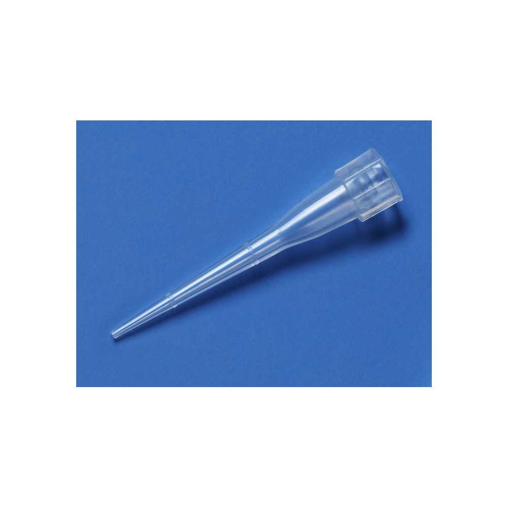 Corning 0.2-10µL Microvolume Bulk Packed Pipet Tips, (Fits Gilson and Other Ultra-Micropipettors), Graduated, Natural, Non-Sterile, 1,000 Tips/Bag, 10,000 Tips/Case.