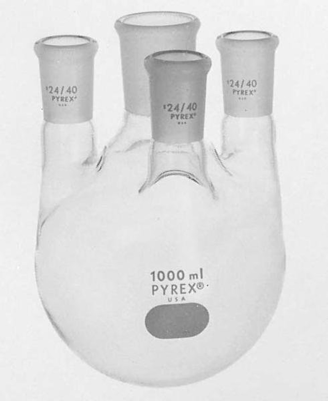 PYREX 5L Four Neck Distilling Flask with 45/50 Center and 24/40 Side Vertical NeckStandard Taper Joints
