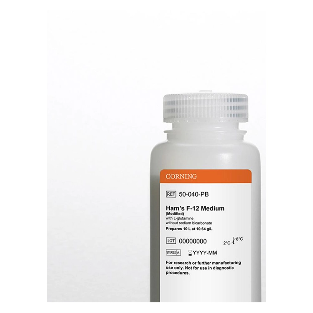 Corning® 10 L Hams F-12 Medium, Powder [+] L-glutamine [-] sodium bicarbonate