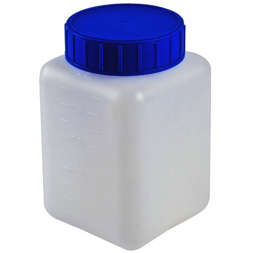 Bottle WM Square, HDPE 500mL, 10/CS