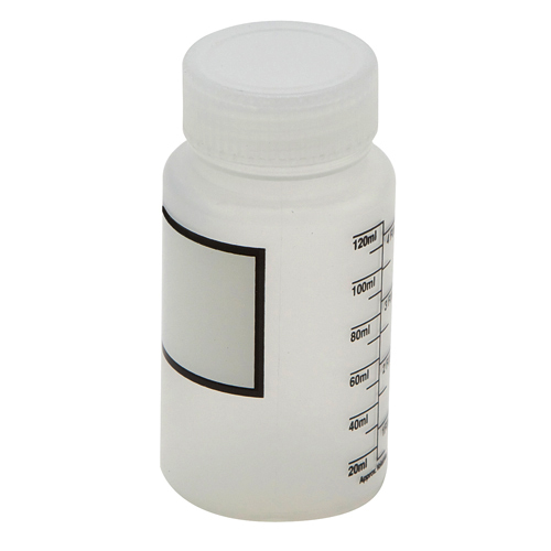 Bottle WM Graduated, PP 125mL, 12/CS