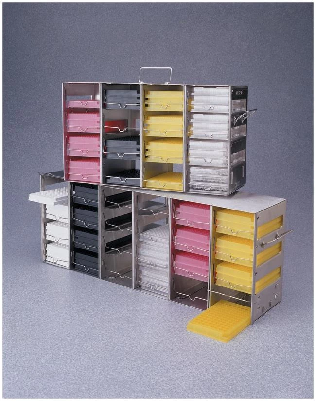 Horizontal Microwell Plate Rack SS16-Shelf 4x4 Array 48 plate capacity