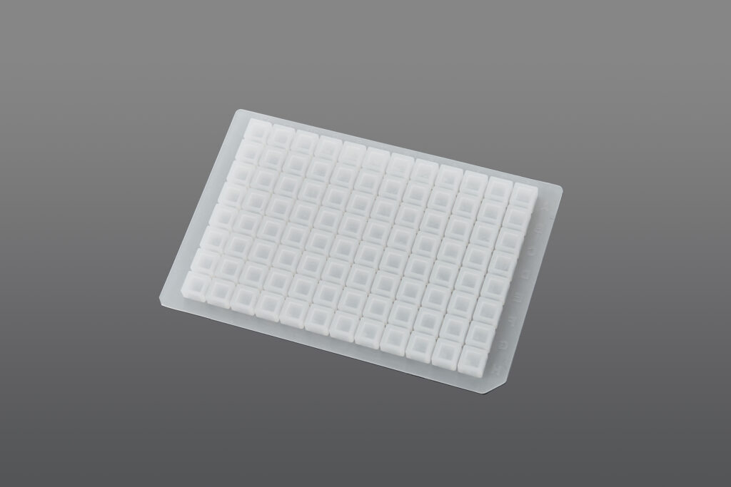 96 Well Square well Silicone Sealing Mat, non-sterile, 10/pk, 50/cs