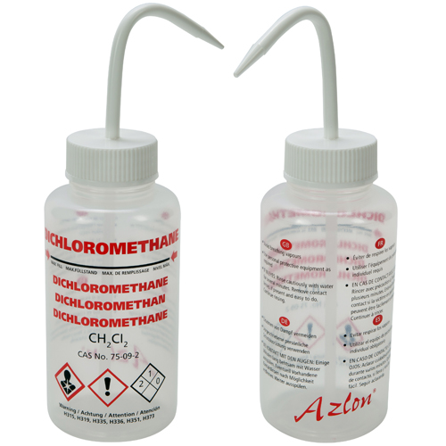 Washbottle GHS WM DCM, LDPE/PPCLSR 500ml, 5/CS