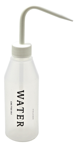 Washbottle Sloped NM Water, LDPE 250mL, 5/CS