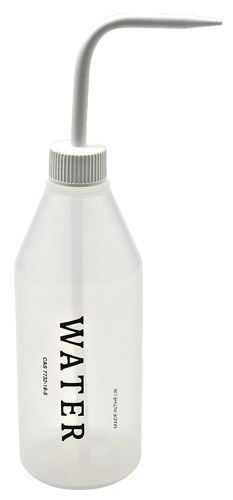 Washbottle Sloped NM Water, LDPE 500mL, 5/CS