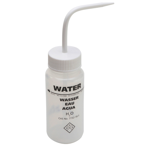 Washbottle WM Water ML, LDPE 250mL, 5/CS
